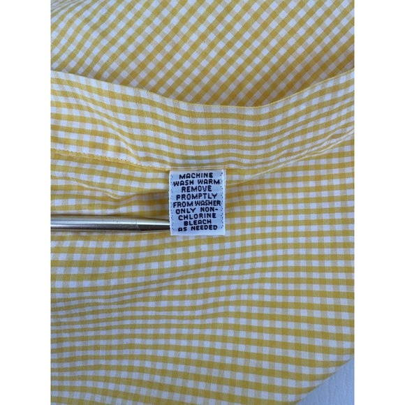Ralph Lauren Men's Large Bertrand Yellow Check Long Sleeve Button Shirt Read - Picture 7 of 9